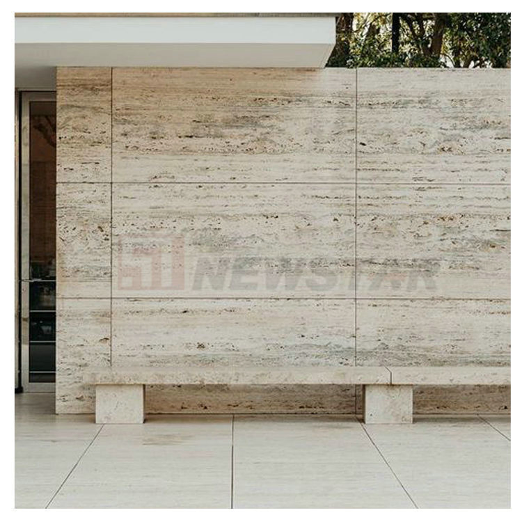 Italian Silver Grey Travertine Wall Design Home Marble Travertine Stone