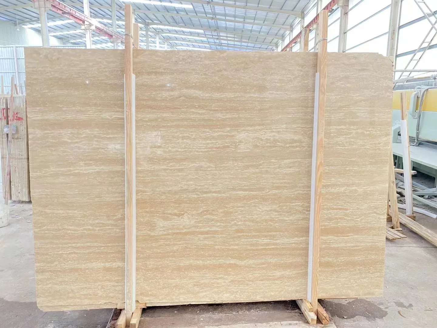 Natural Stone Yellow/Beige Polished/Honed /Italy Roma Travertine for Floor/Wall Slabs/Tiles/Countertops/Stairs/Sills/Column/Mosaic Interiors Decoration