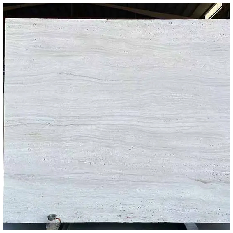 Super White/ Ivory White Travertine Hole Unfilled Slabs