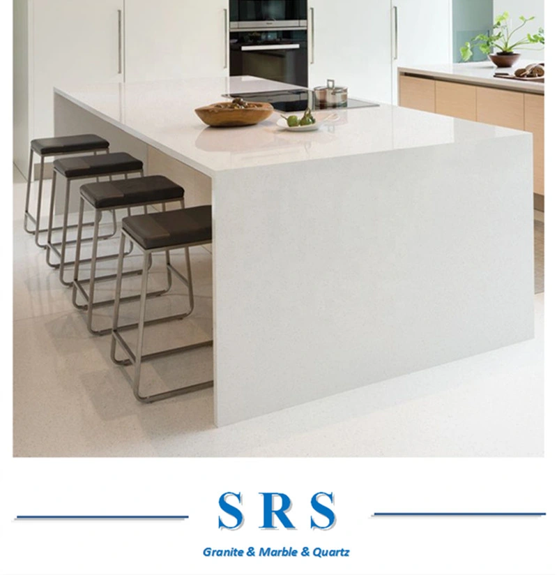 Artificial White Nano Crystallized Glass Stone for Floor, Background Wall, Bathroom, Kitchen Counter Top