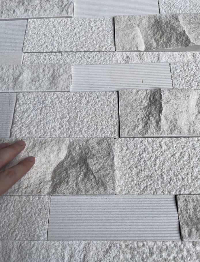 Stone veneer ledger panel honed/split/brushed Moca Cream Limestone Stacked Wall Stone for interior/outdoor/exterior bathroom/kitchen/lobby wall/background