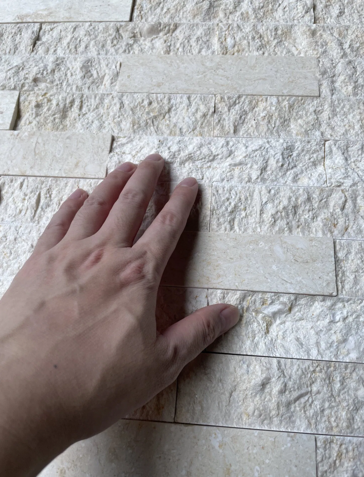 Natural stone veneer ledger panel split Beige Limestone Stacked Wall Stone for interior/outdoor/exterior bathroom/kitchen/lobby wall/background