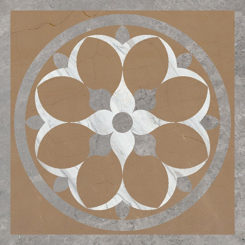Water Jet Patterns Brown Yellow Blue Green Pink Red White Black beige gold Gray Marble Medallion for indoor Floor/ceiling