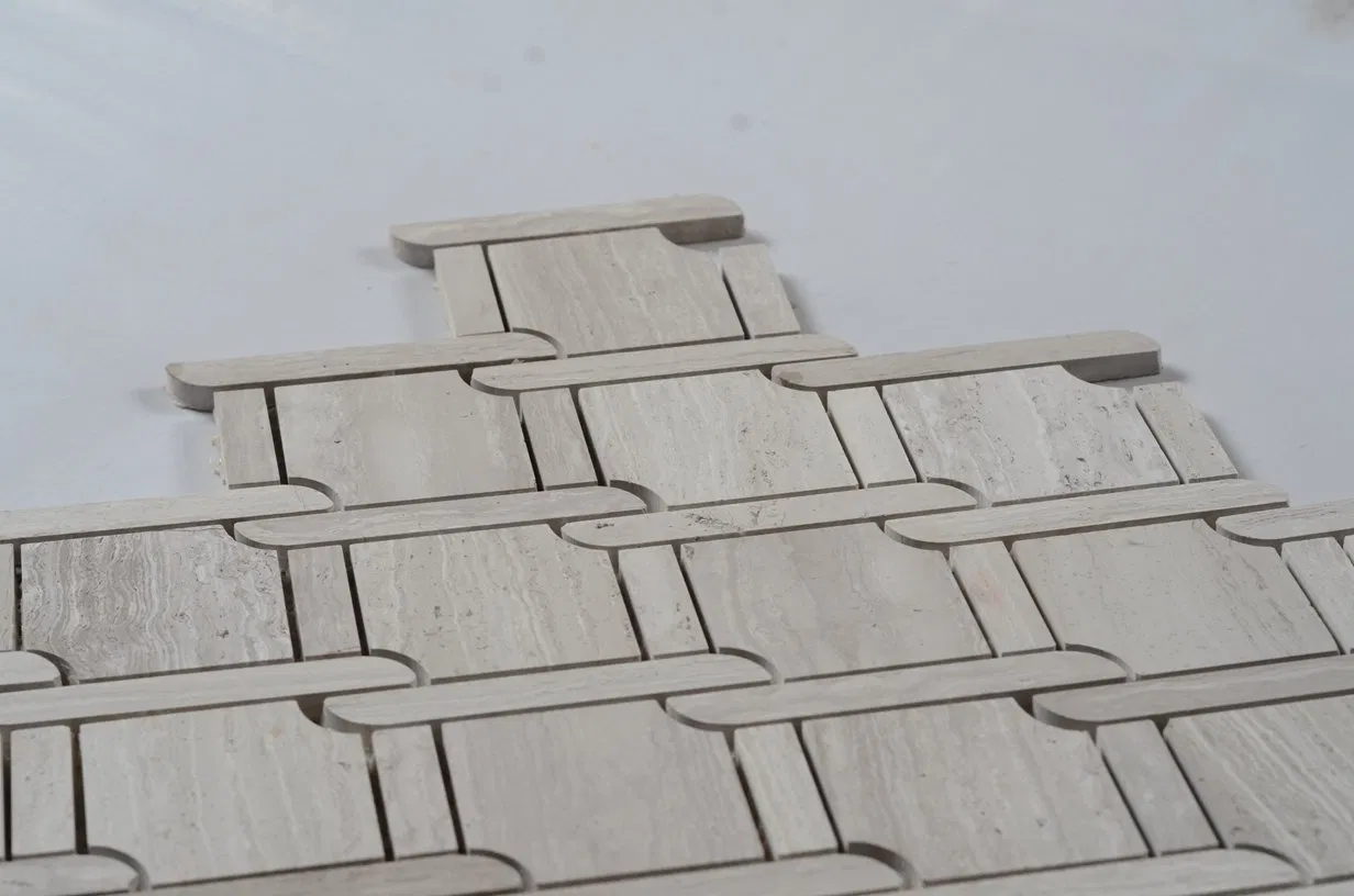 Special Design 315X315mm Weave Shaped Marble Mosaic Tile Price