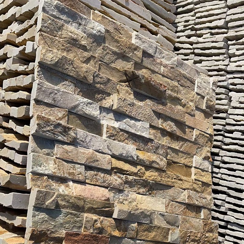 Slate Culture Stacked Stone Textures Ledge Slate Stone for Walls