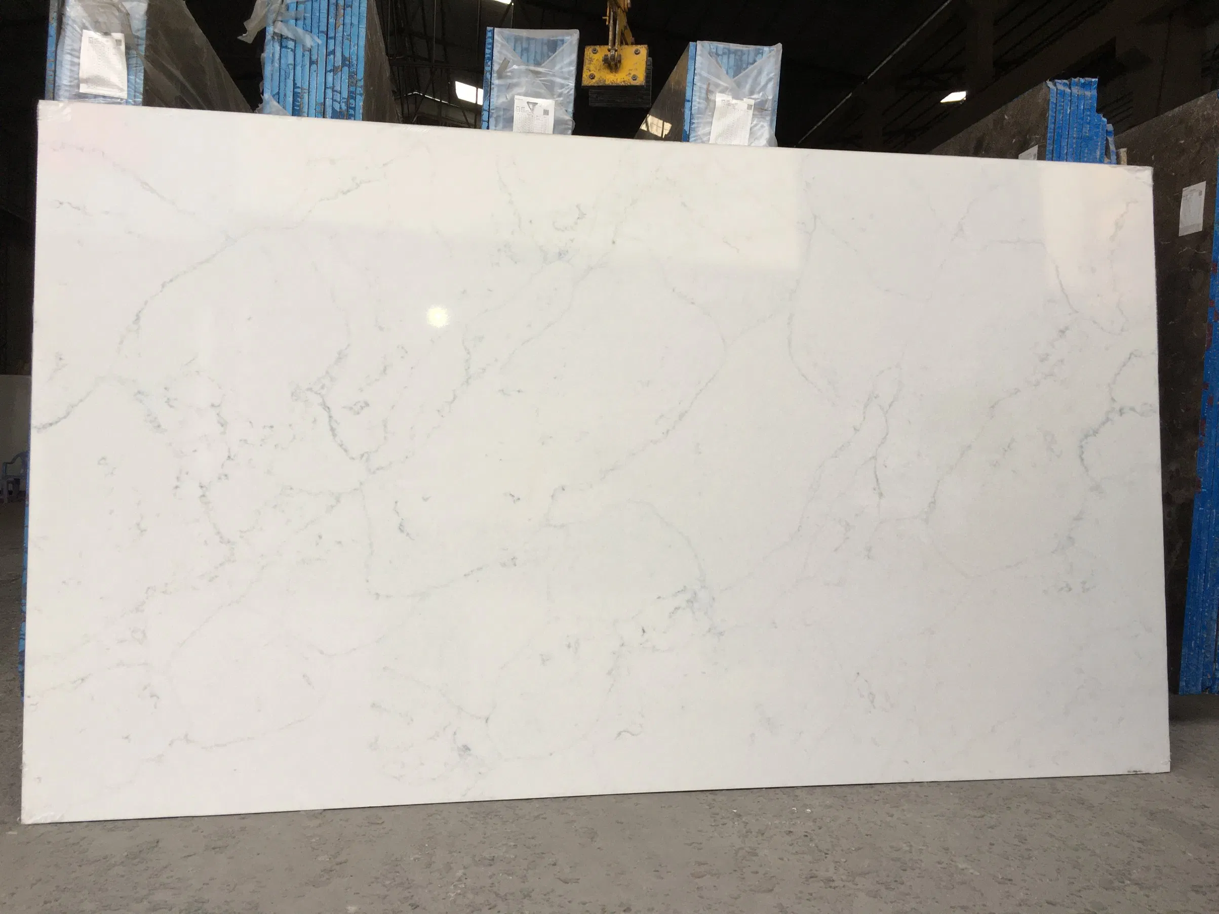 Quartz Stone Artificial Calacatta Marbles Looks Quartz Slab Quartz Countertop