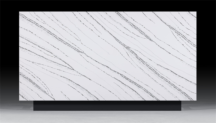 Commercial White/Black Kitchen/Bathroom Countertop Table Artificial Quartz