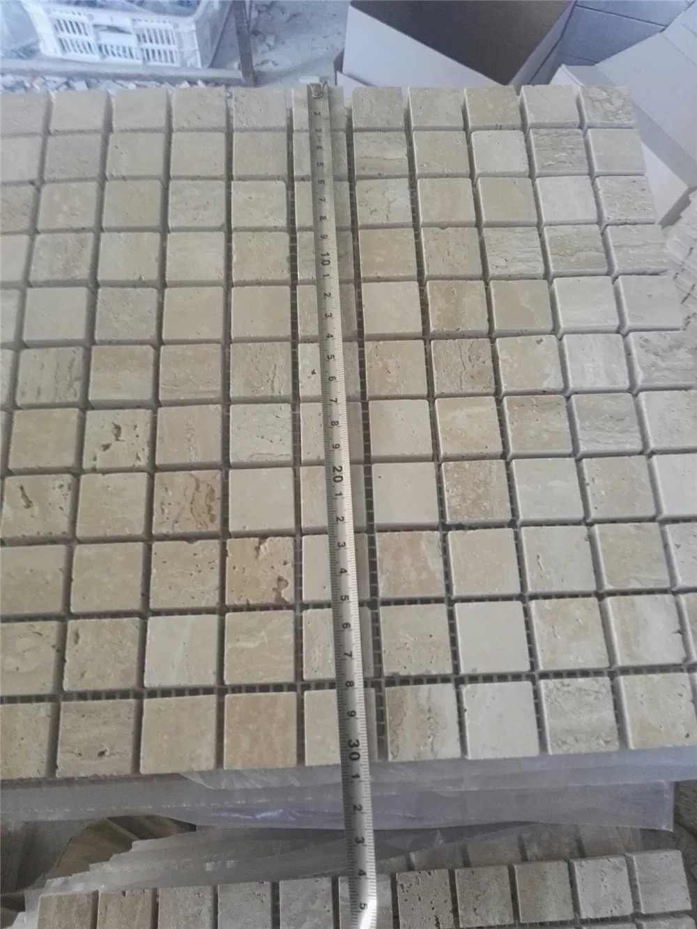 Marble/Travetine Mosaic White/Yellow/Beige Mosaic for Decoration