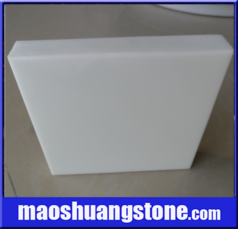 Solid Surface Slabs Man Made Artificial White Nano Glass Stone for Wall Decoration