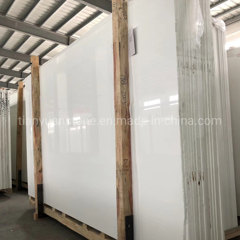 White Nano Crystallized Glass Stone for Floor, Background Wall, Bathroom, Kitchen Counter Top, Partitions, Tea Table