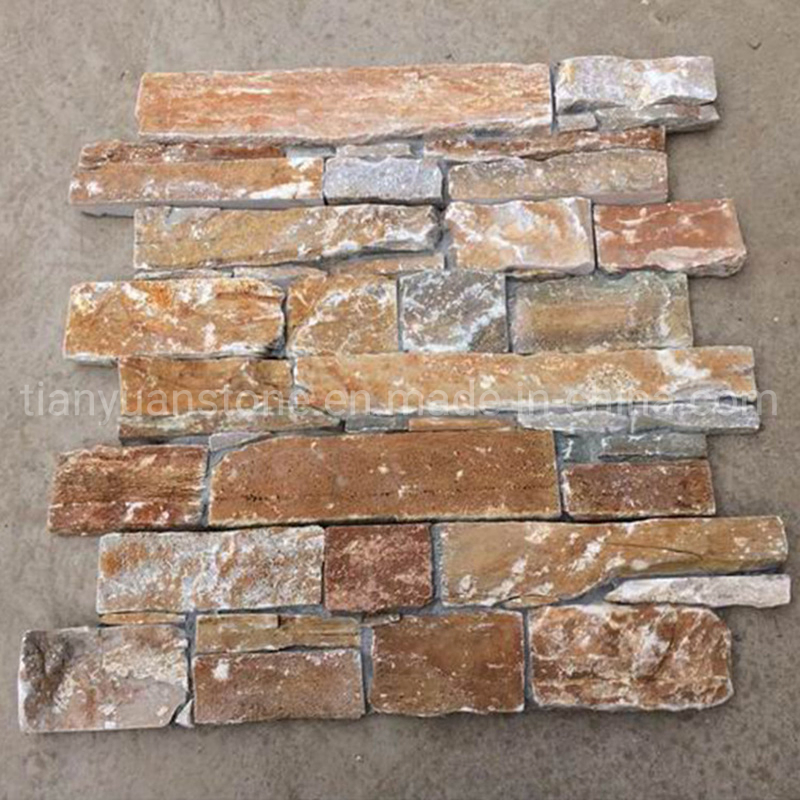 Black Quartzite Stacked Ledge Culture Stone for Slate Veneer and Wall Panel