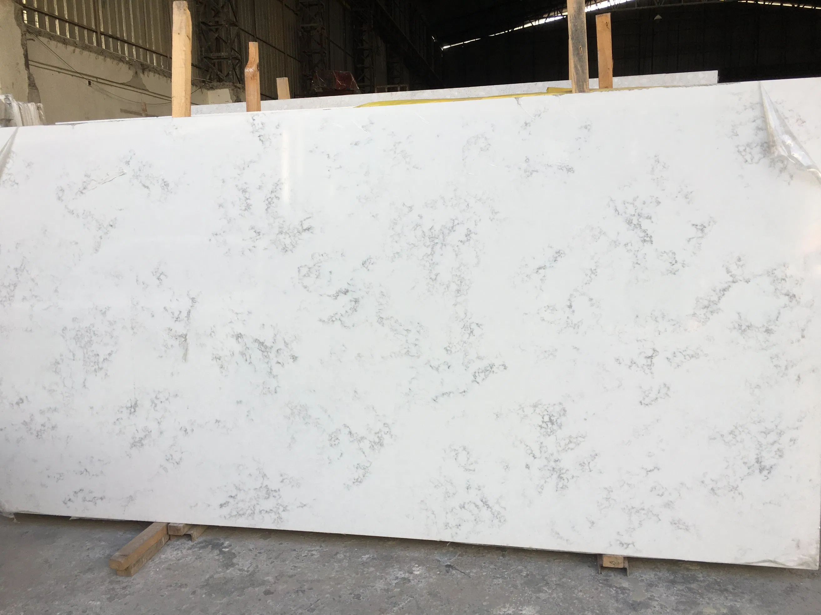 Quartz Stone Artificial Calacatta Marbles Looks Quartz Slab Quartz Countertop