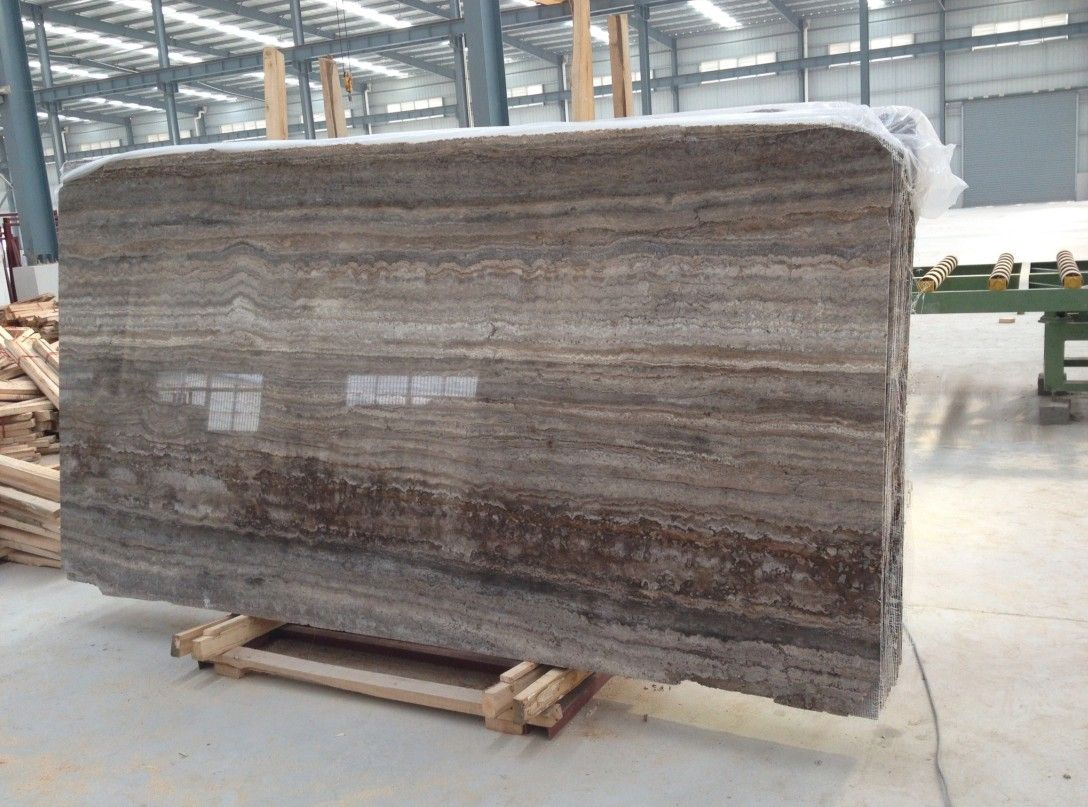 Iranian Persian Marble Silver Dark Grey Travertine Slab Black Marble Travertine Tile Outdoor Natural Dubai Travertine Iran Marble
