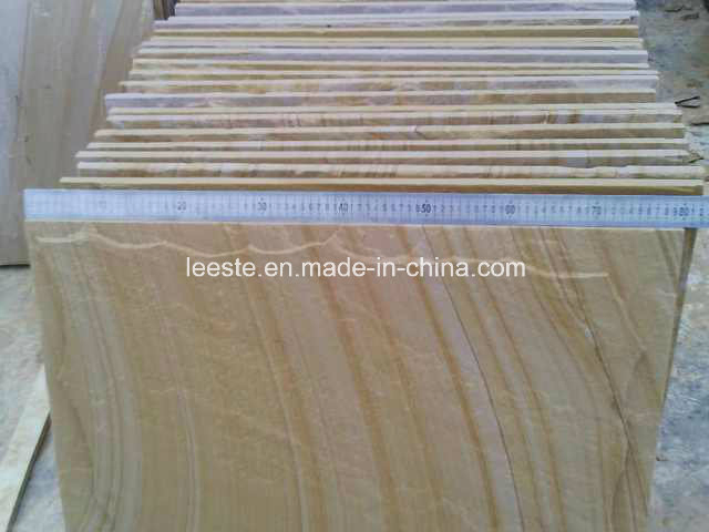 Yellow Wooden Sandstone and Sandstone Tiles