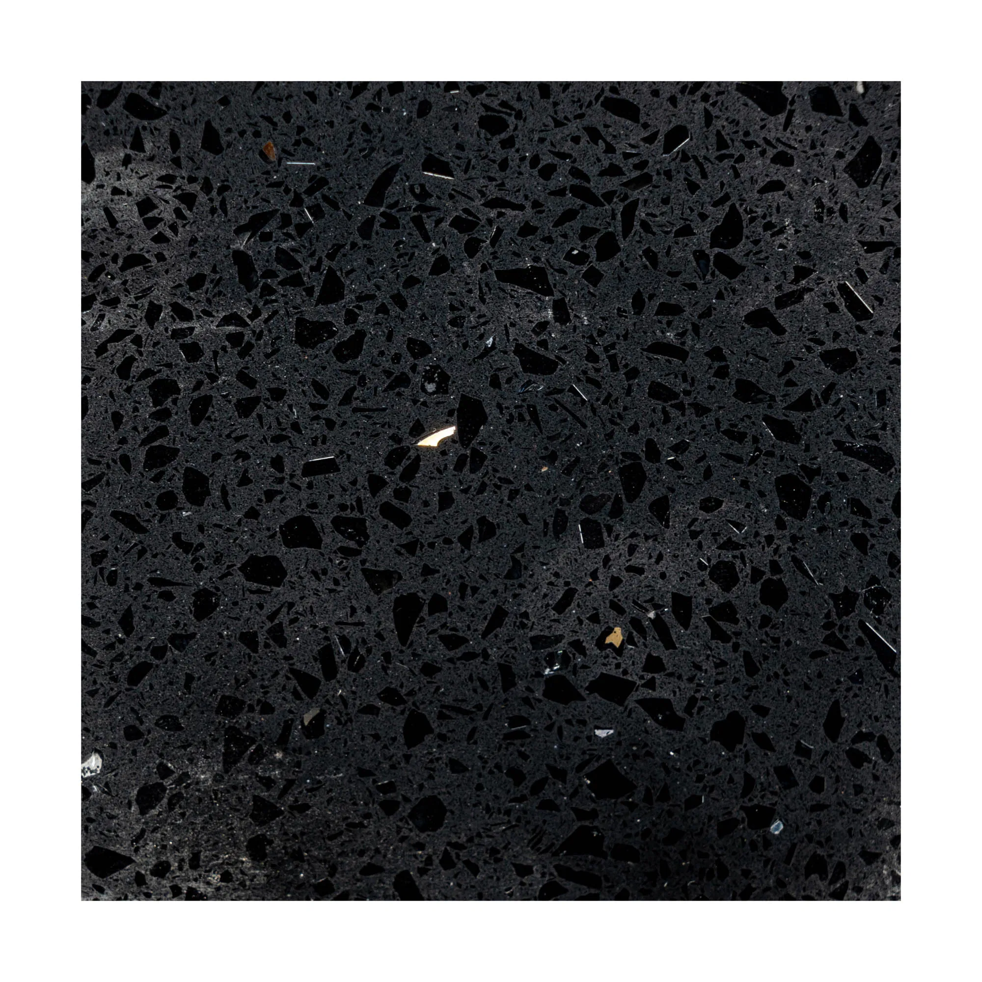 Artificial Quartz Slabs Galaxy Black Quartz Star Black Quartz Stone Black Chispas