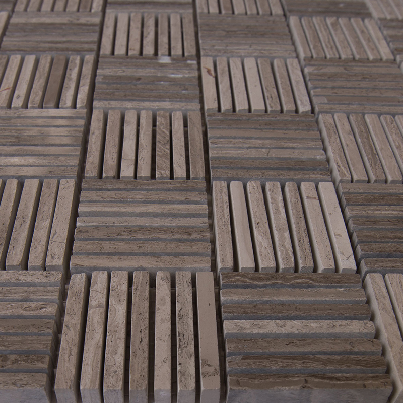 Basket Weave Design Marble Mosaic for Kitchen/Batheroom Floor/Wall Decoration