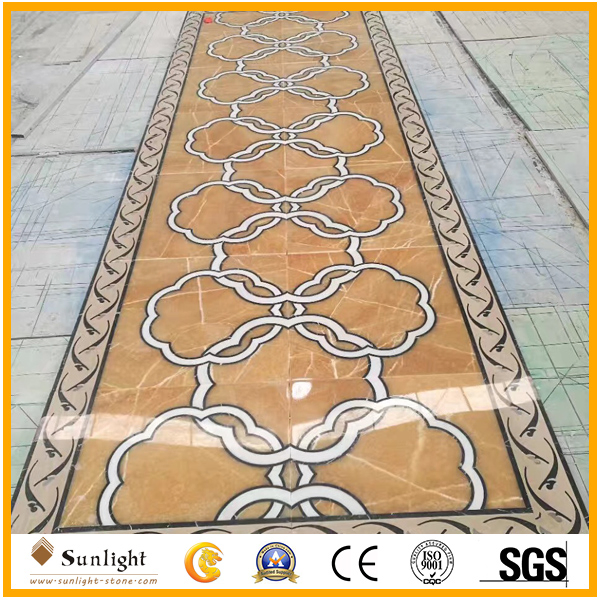 Marble Stone Waterjet Medallion Patterns for Hall Flooring Tile