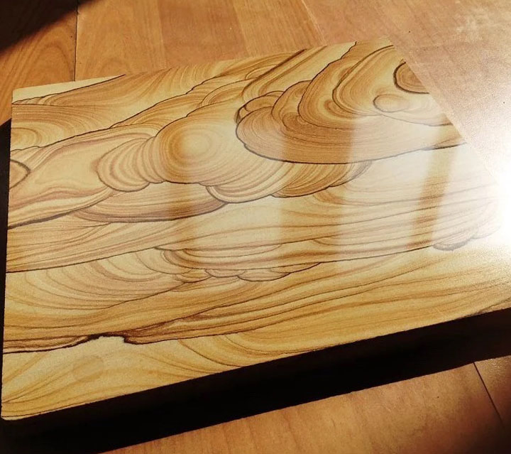 Supply of High-Quality Yellow Wooden Vien Sandstone Slab for Villa Wall Tile