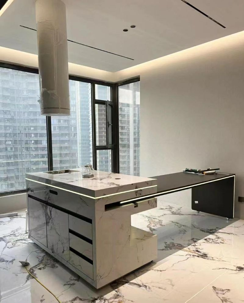 Luxury High-End Sintered Stone 1200X2700mm Big Slabs Porcelain Marble Tile Glazed Finished Sintered Stone for House Wall and Floor