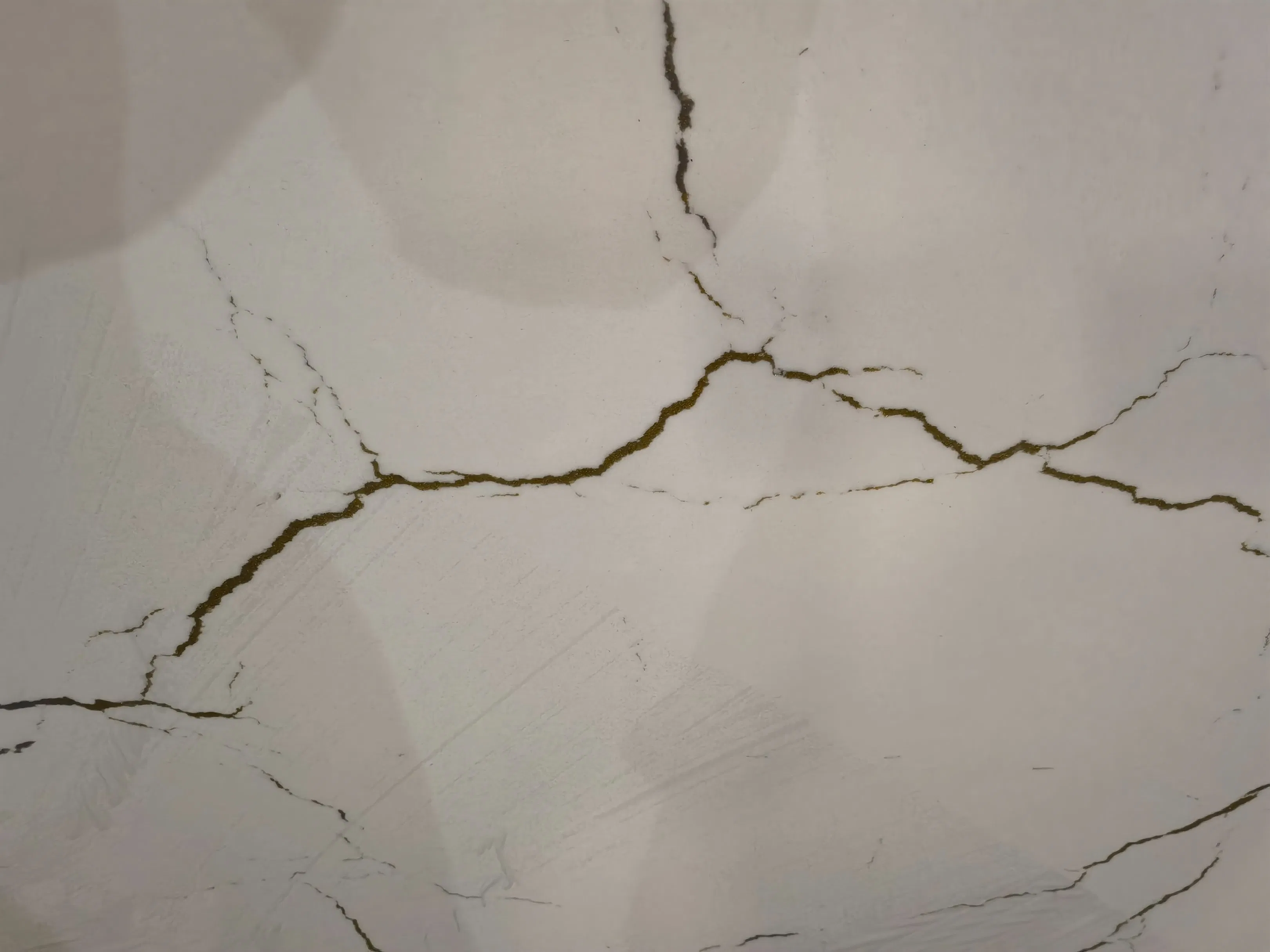 Artificial Stone polished/honed grey/white Calacatta Quartz for interiors/indoor slabs/kitchen/bathroom countertops/vanity