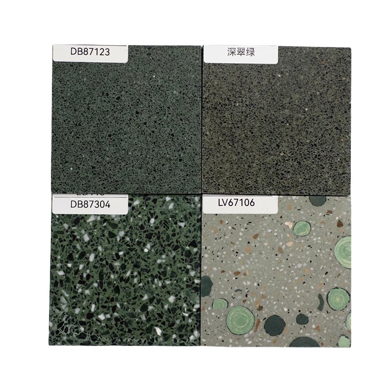 Custom Green Terrazzo Slabs for Elegant Traditional and Modern Floors