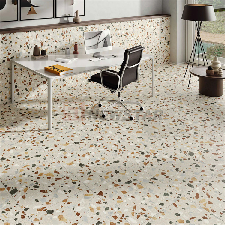 Surface Stone Board Inorganic Floor Design Terrazzo Tile Slab Floor Wall Counter Top Artificial Stone Terrazzo