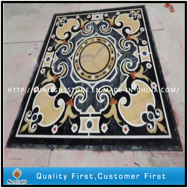 Polished Water Jet Marble Stone Medallion for Hotel, Medallion Pattern