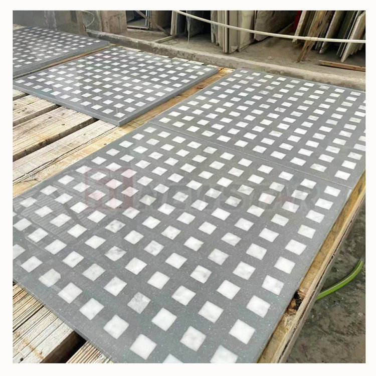 New Design Marble Inlay Terrazzo Water-Jet Mosaic