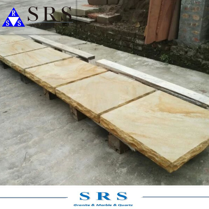 Yellow Wood Grain Sandstone for Wall Floor
