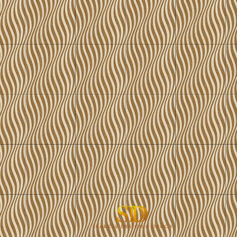 Modern Simple Geometric Style Waterjet Marble Inlay Tiles Marble Medallion for Wall and Floor Decoration