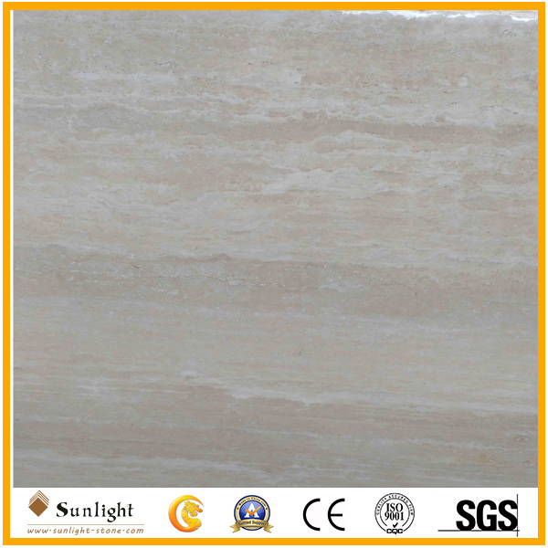 Beige White Marble Stone Travertine for Pavers, Slabs Floor Tiles