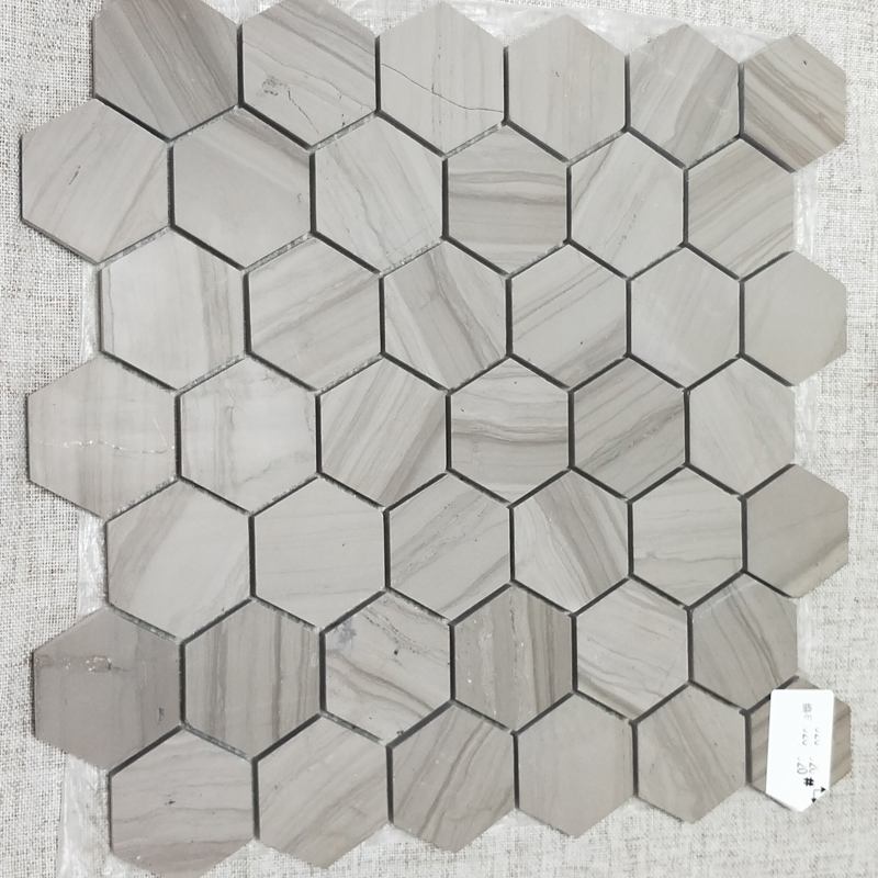 Basket Weave Design Marble Mosaic for Kitchen/Batheroom Floor/Wall Decoration