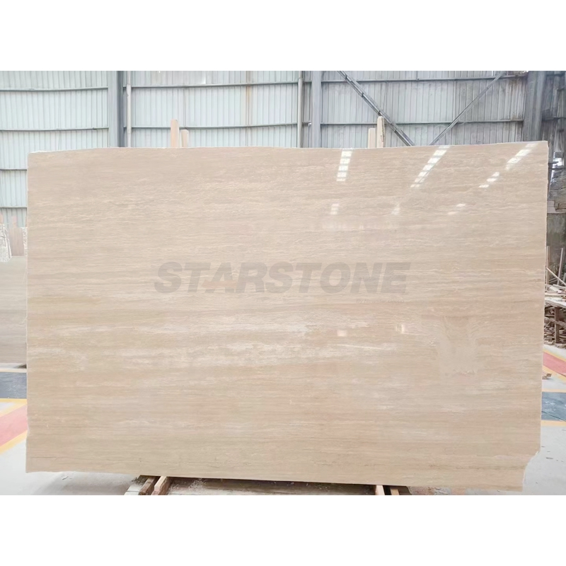 Starstone Polished Roman Beige/Cream Marble Travertine Slabs