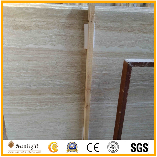 Beige White Marble Stone Travertine for Pavers, Slabs Floor Tiles