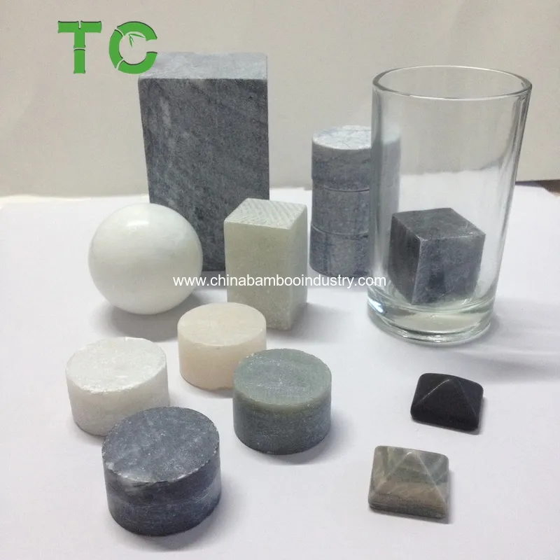Natural Soapstone Whisky Stone Set