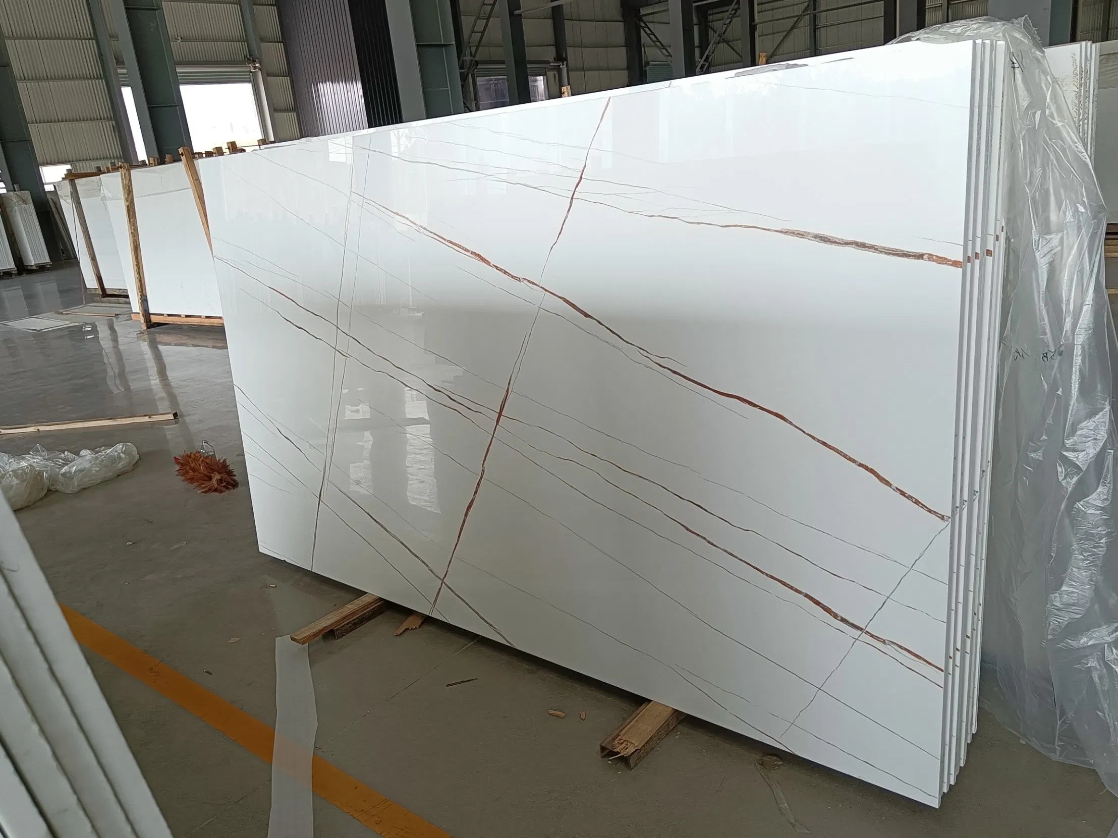 White Artificial Stone Nano Crystallized Glass Stone Slab for Project