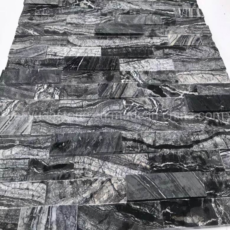 Alaska Cloudy White Grey Quartzite Ledge Culture Stacked Natural Stone for Wall Veneer Pannels