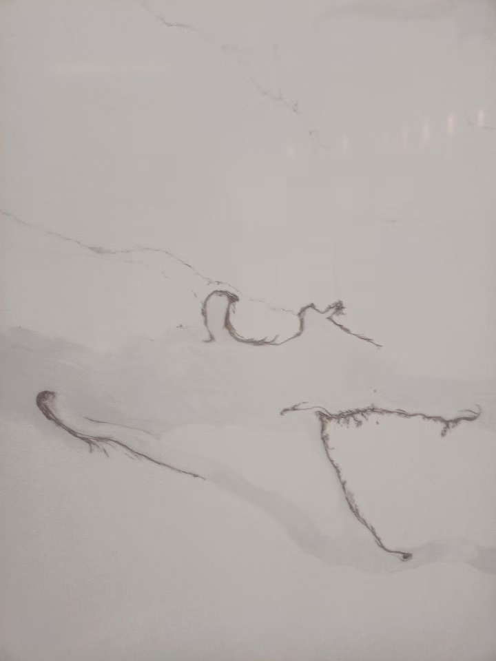 Artificial Marble Calacatta White Construction Material Quartz Customized Size Black White for Countertop and Big Slabs