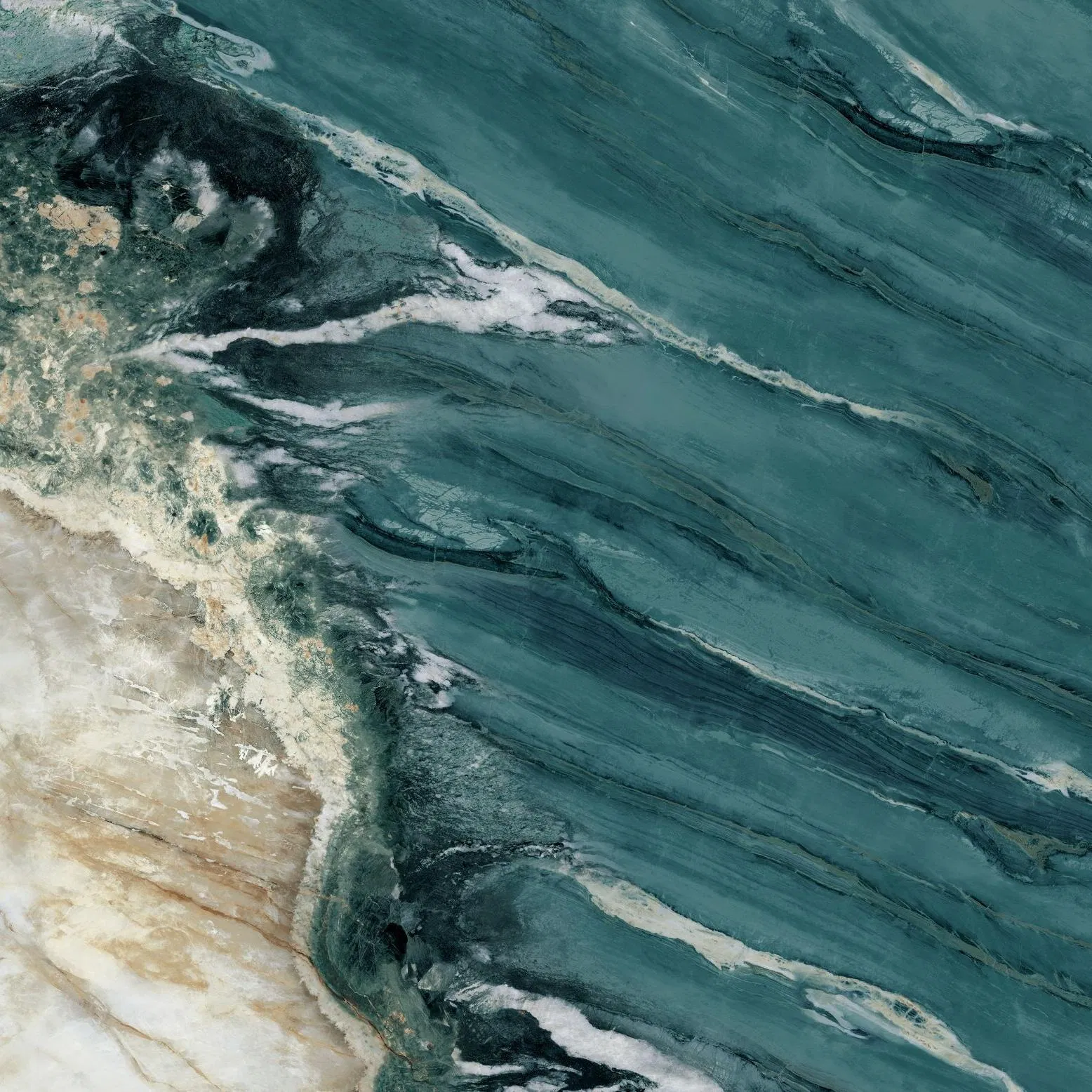 Mystical Realm of Cloud Sea 900X2700X9mm Sintered Stone Three Continuous for Living Room Wall