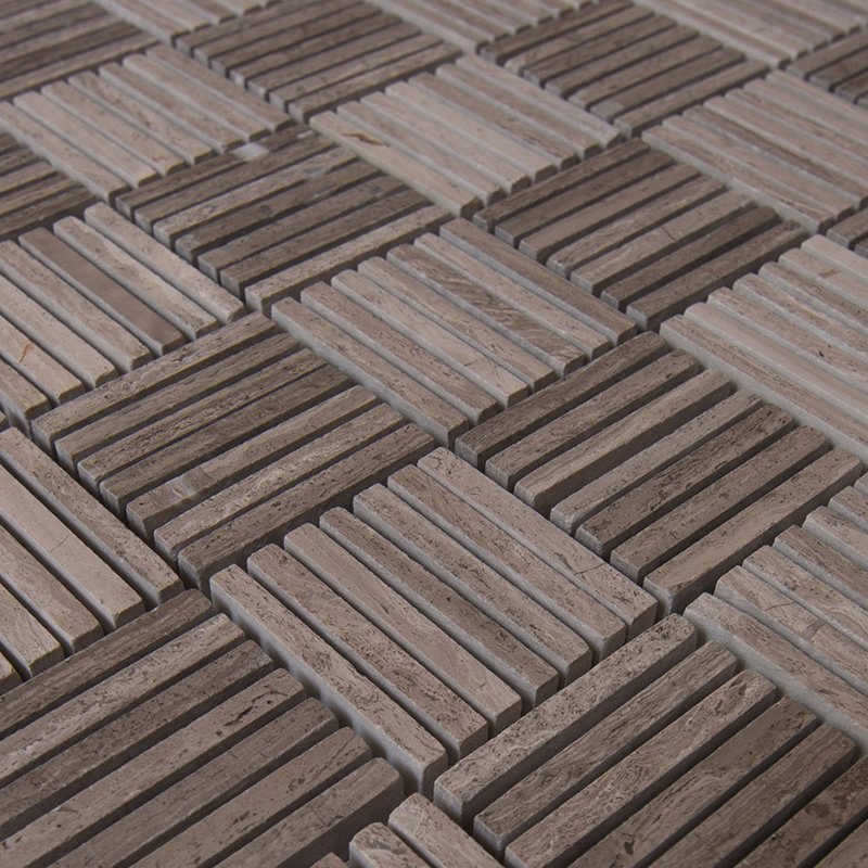 Basket Weave Design Marble Mosaic for Kitchen/Batheroom Floor/Wall Decoration