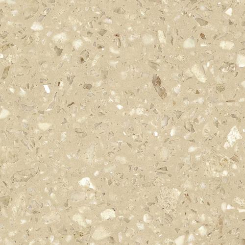 Orange Fragments Beige Artificial Terrazzo