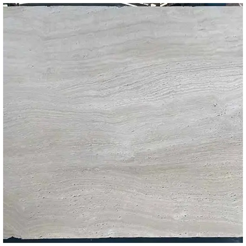 Super White/ Ivory White Travertine Hole Unfilled Slabs
