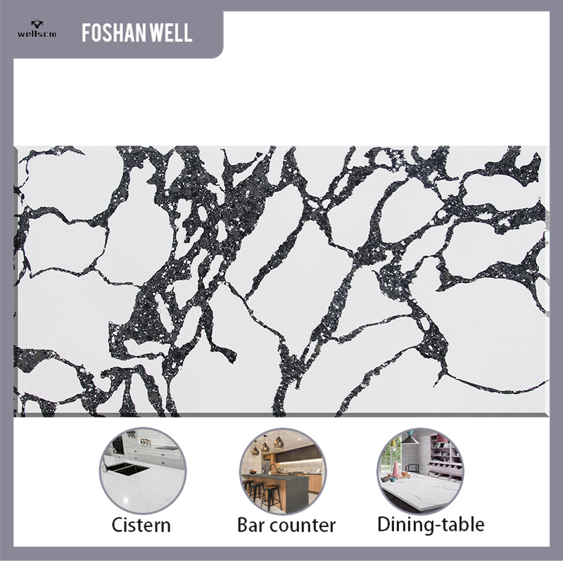 Artificial Quartz New Color Calacatta Vanity Top High Quality Kitchen Work Top