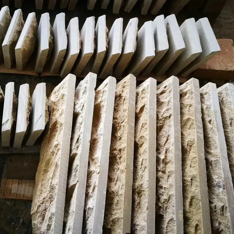 Natural Sandstone Slabs Paving Stone Yellow Sandstone for Villa Wall