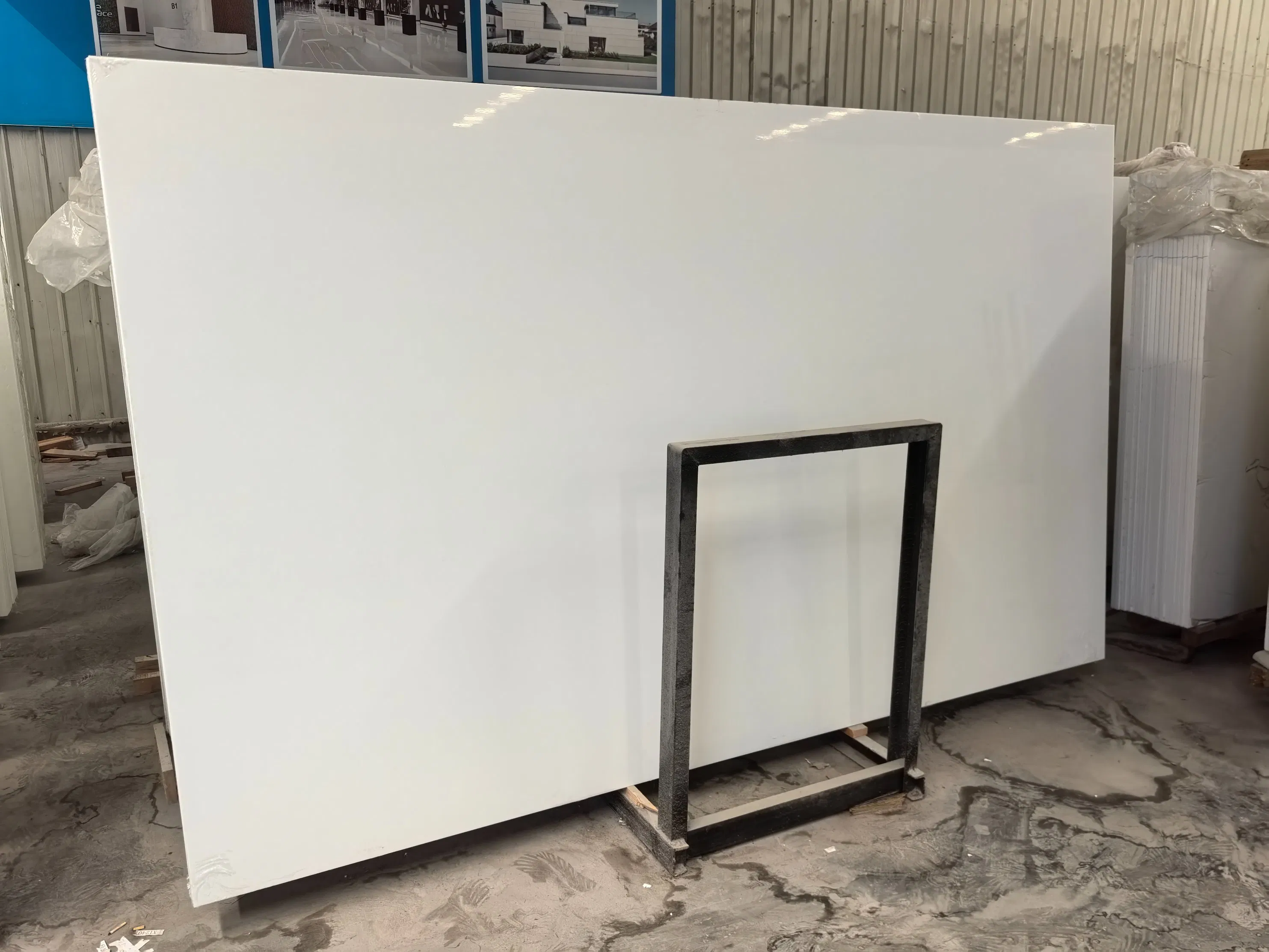 Artificial Stone Crystal Pure White Nano Glass for Wall Decoration/Countertop/Vanity Top