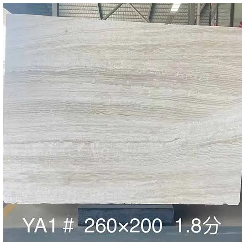 Super White/ Ivory White Travertine Hole Unfilled Slabs