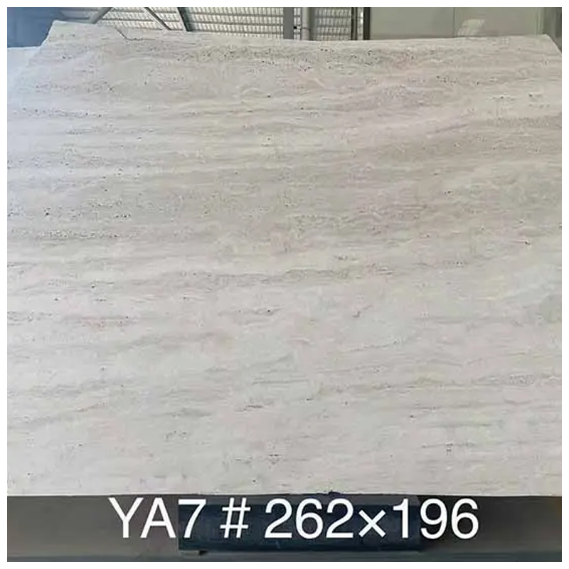 Super White/ Ivory White Travertine Hole Unfilled Slabs