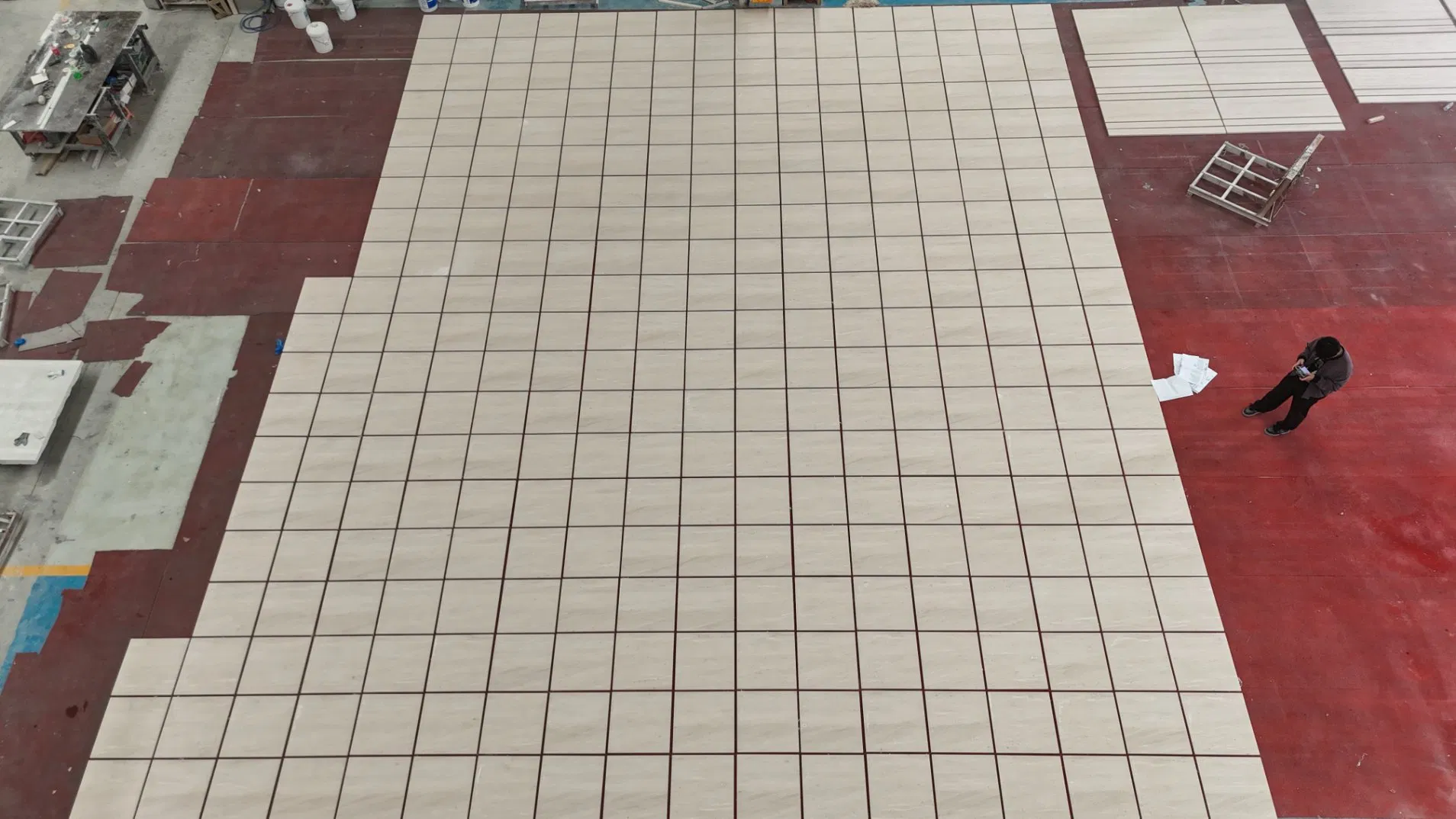 Wood Vein Polished Marble Beige Travertine Stone Tiles for Wall Cladding