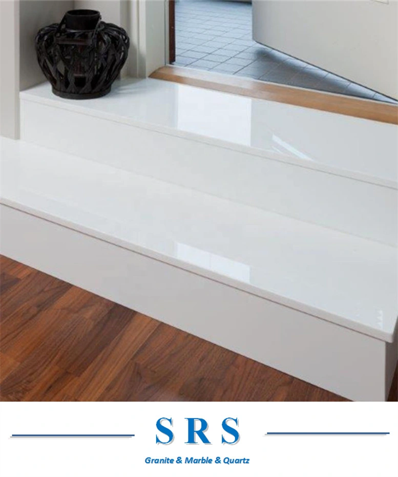 Artificial White Nano Crystallized Glass Stone for Floor, Background Wall, Bathroom, Kitchen Counter Top