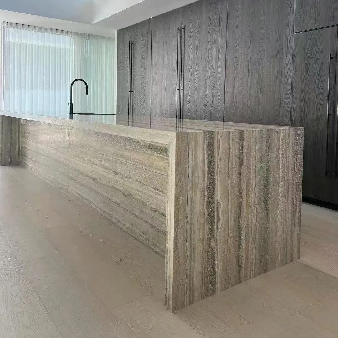 Italian Silver Grey Travertine for Flooring Tile/Wall Slab Tile